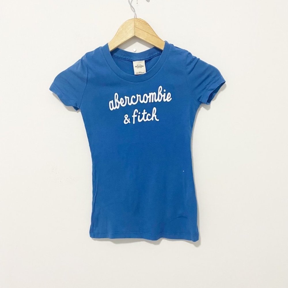 Abercrombie & Fitch Girl's Blue Graphic Short Sleeve Tee Size Small